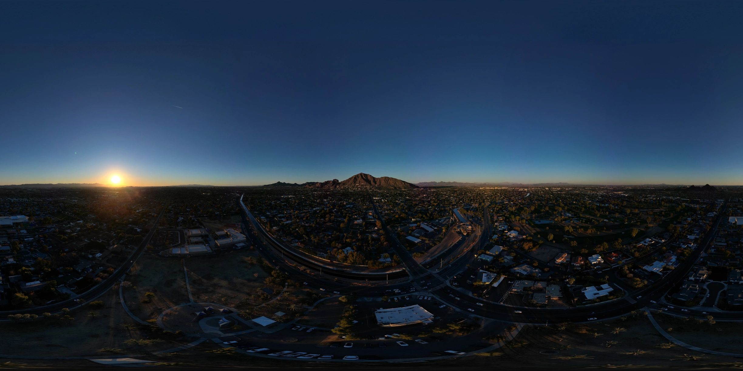Phoenix, Arizona desert sunrise landscape
